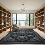 Gothic Compass Medallion Graphic Rug