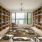 Brown Tabby Cats Thatch Roof Jungle Climbers Rug