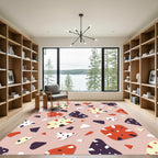 Modern Terrazzo Speckled Earthy Tones Rug