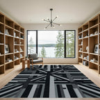 Monochromatic Intersecting Geometric Stipes Rug