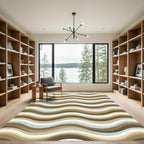 Earthy Tones Wavy Stripe Rug