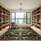 Enchanted Garden Willow Floral Fountain Rug