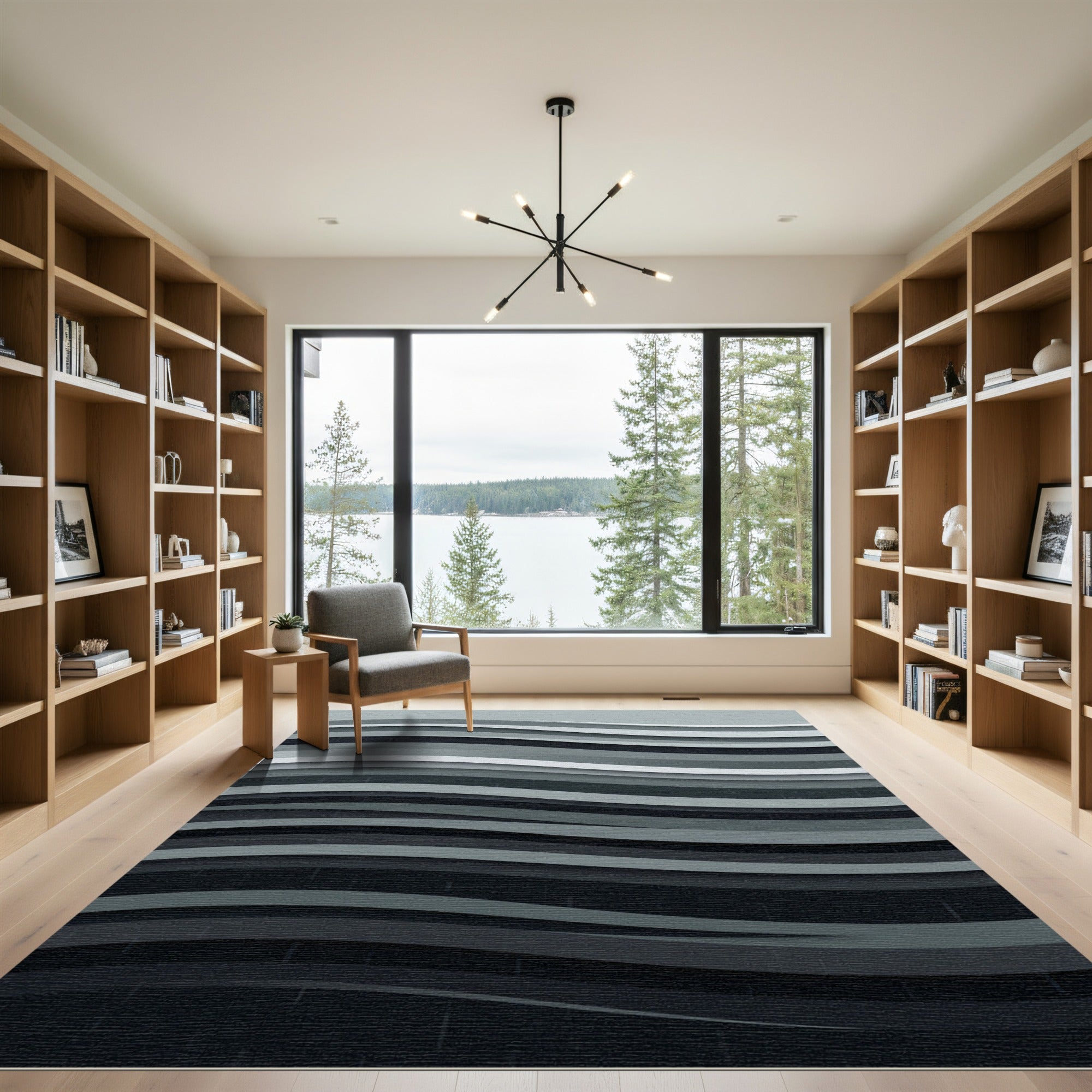Monochromatic Wave Layered Rug