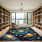 Cosmic Interstellar Swirling Nebula Galaxy Rug