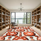 Terracotta Circles Garland Rug