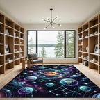 Vibrant Cosmic Galaxy Planetary System Rug
