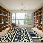 Modern Animal Stripe Graphic Contrast Layer Rug
