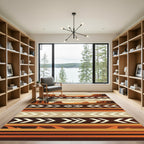 Southwestern Desert Mesa Terracotta Geometric Rug