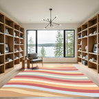 Sunset Serene Wave Colorblock Rug
