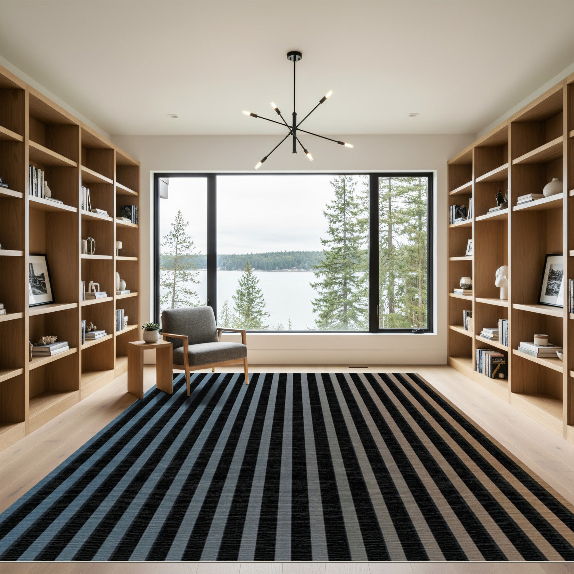 Gradient Vertical Stripe Rug