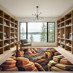 Grand Canyon Terracotta Layered Landscape Rug