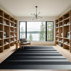 Monochromatic Gradient Stripe Abstract Rug