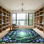 Enchanted Wisteria Forest Pathway Rug