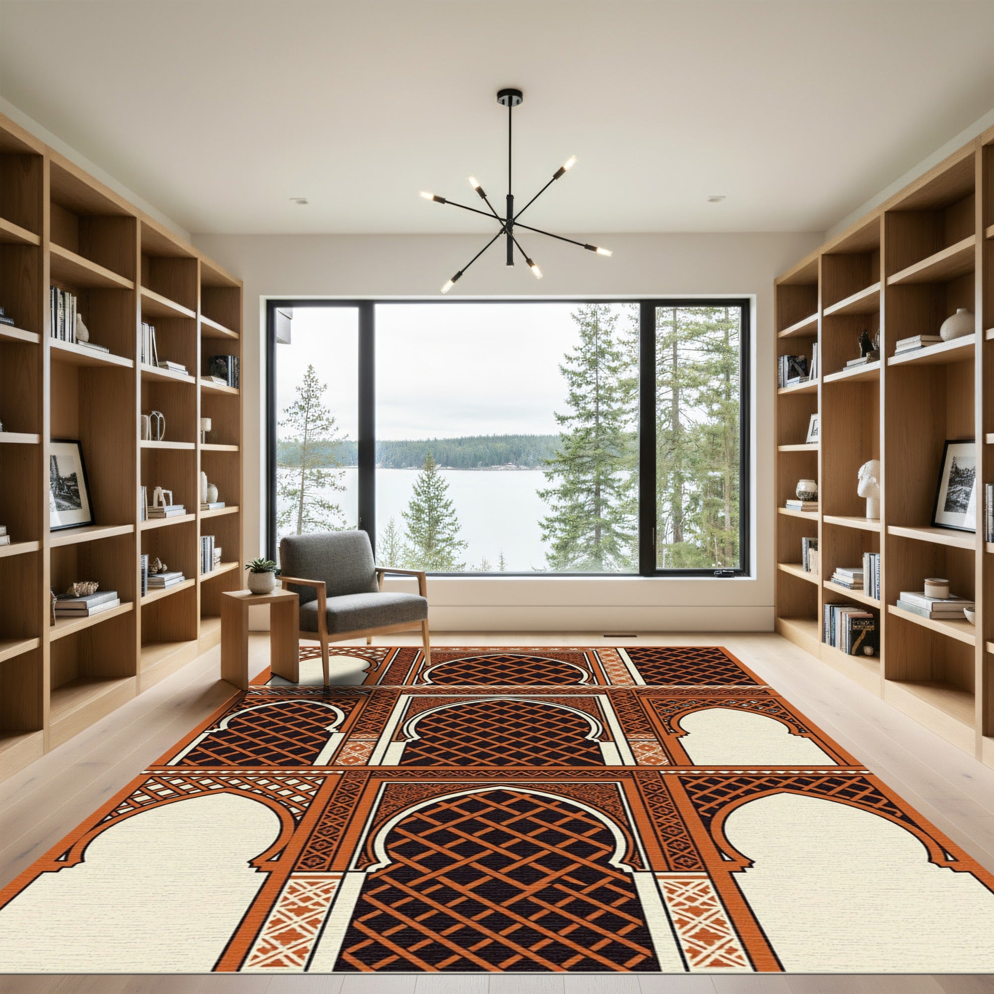 Terracotta Arch Lattice Gateways Rug