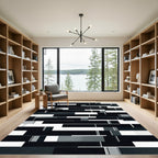 Monochromatic Rectangular Collage Rug