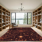 laranja atmico galxia universo Rug