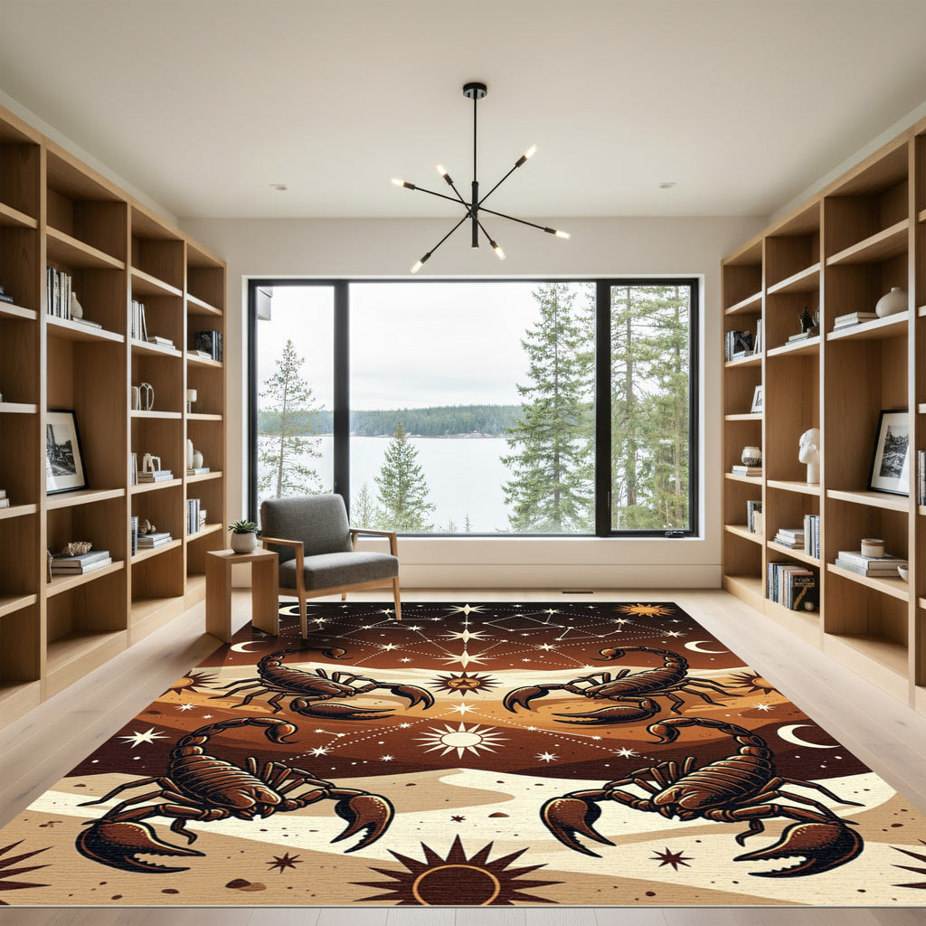 Celestial Scorpion Earthy Bronze Mystic Rug