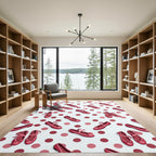 Pink Polka Dot Ballet Flats Rug