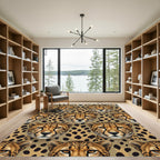 Wild Tan Cheetah Portrait Repeat Rug