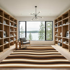 Earthy Tones Wavy Stripe Rug