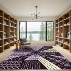 Geometric Sunburst Boho Tribal Rug