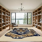 Majestic Golden Tiger Portrait Rug