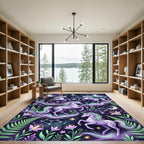 Celestial Unicorn Starry Night Tapestry Rug