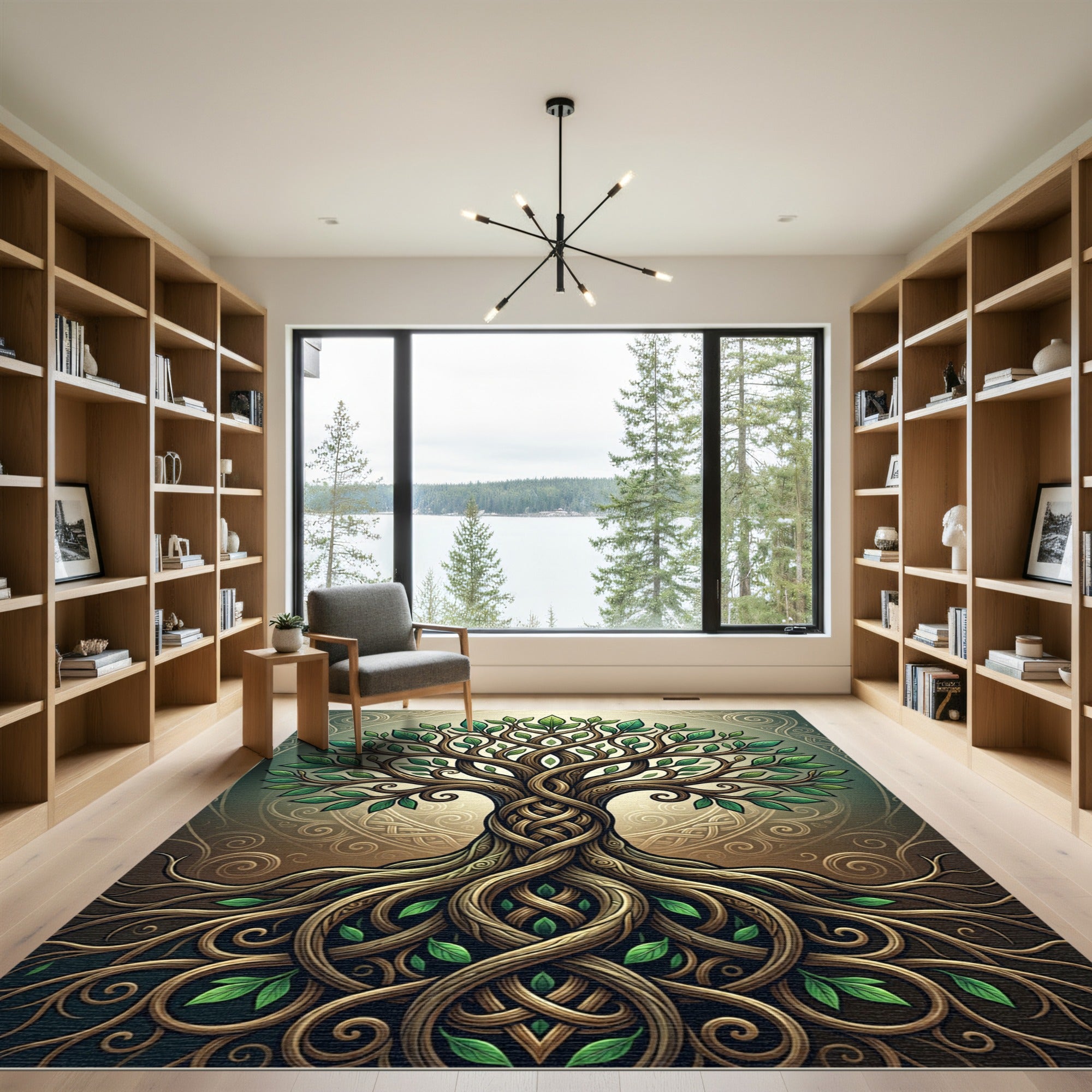 Intricate Celtic Tree of Life Rug