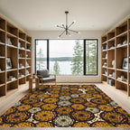 Abstract Animal Spot Circular Mosaic Rug