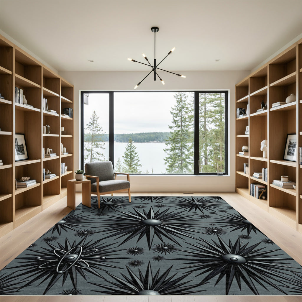 Monochromatic Atomic Starburst Rug