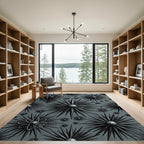 Monochromatic Atomic Starburst Rug