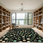 Pastel Meadow Floral Clover Rug