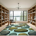Earthy Smooth River Stones Rug