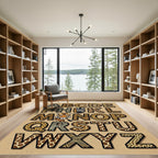 Playful Animal Alphabet Safari Kids Rug