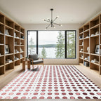 Gradient Dot Grid Composition Rug