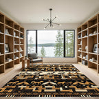 Earthy Tone Tribal Horse Teepee Rug