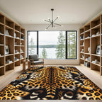 Bold Leopard Animal Print Rug