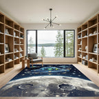 Cosmic Interstellar Alien Flying Saucer Rug