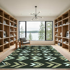 Geometric Arrow Array Khaki Rug