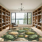 Earthy Pebble Medley Composition Rug