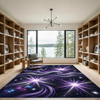 Cosmic Radiant Celestial Wave Swirl Rug