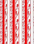 Bold Red Vertical Swirl Stripe Rug