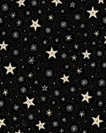 Cosmic Black Cream Starburst Circles Rug