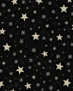 Cosmic Black Cream Starburst Circles Rug