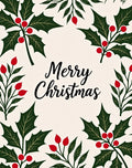 Festive Holly Berry Square Rug
