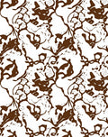Brown Organic Splash Abstract Rug