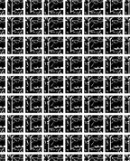 Graphic Black White Abstract Grid Rug