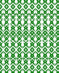 Emerald Green Lattice Art Deco Rug