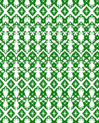 Emerald Green Lattice Art Deco Rug