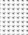 Abstract Black White Geometric Form Rug